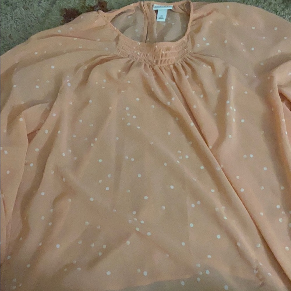 Peach blouse